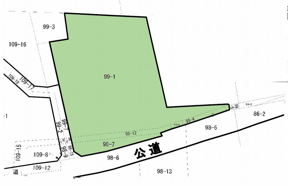 Compartment figure. Land price 50 million yen, Land area 1,653 sq m compartment view