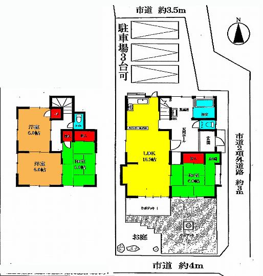Floor plan. 18,800,000 yen, 4LDK, Land area 202.25 sq m , Building area 101.41 sq m floor plan