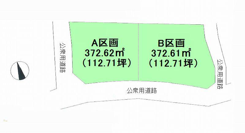 Compartment figure. Land price 15.8 million yen, Land area 372.61 sq m