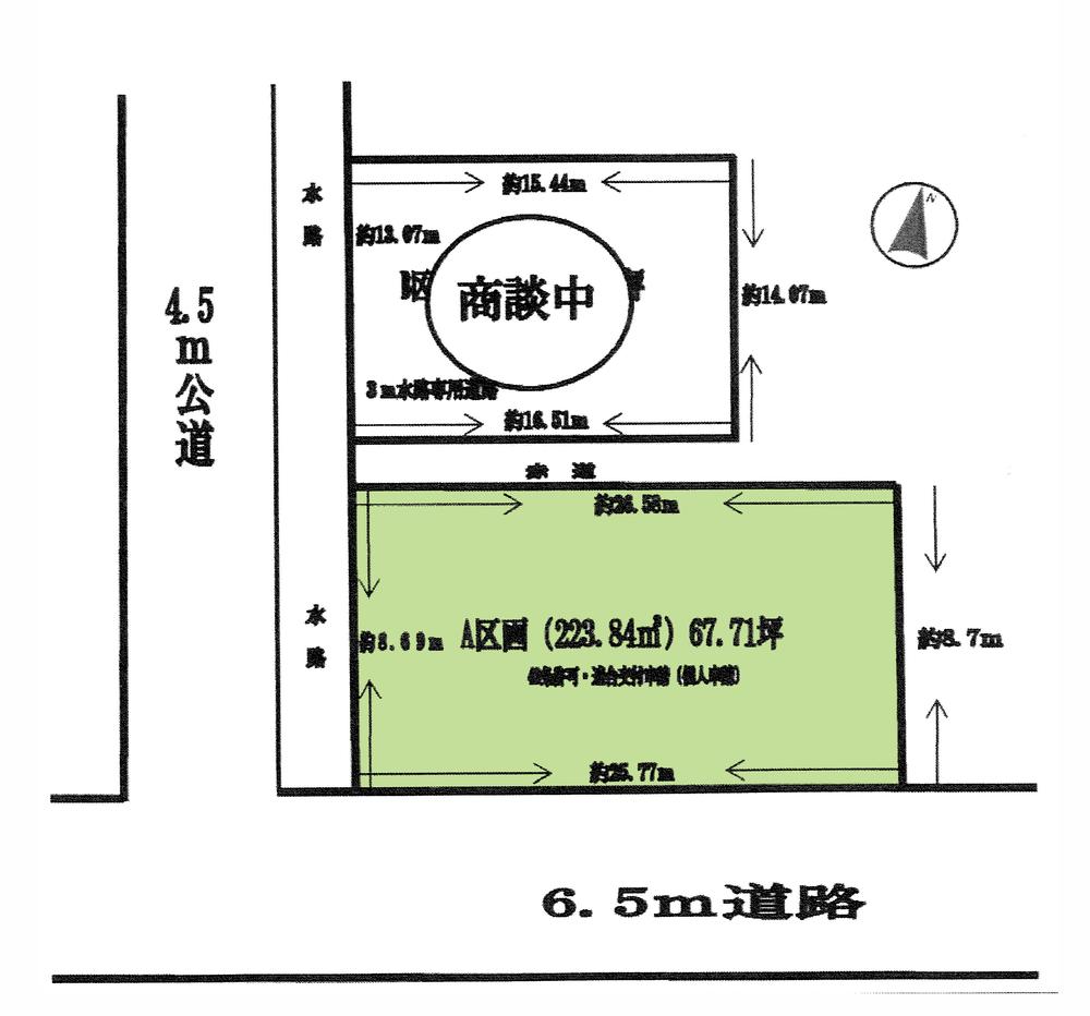 Compartment figure. Land price 6.8 million yen, Land area 246.97 sq m compartment view