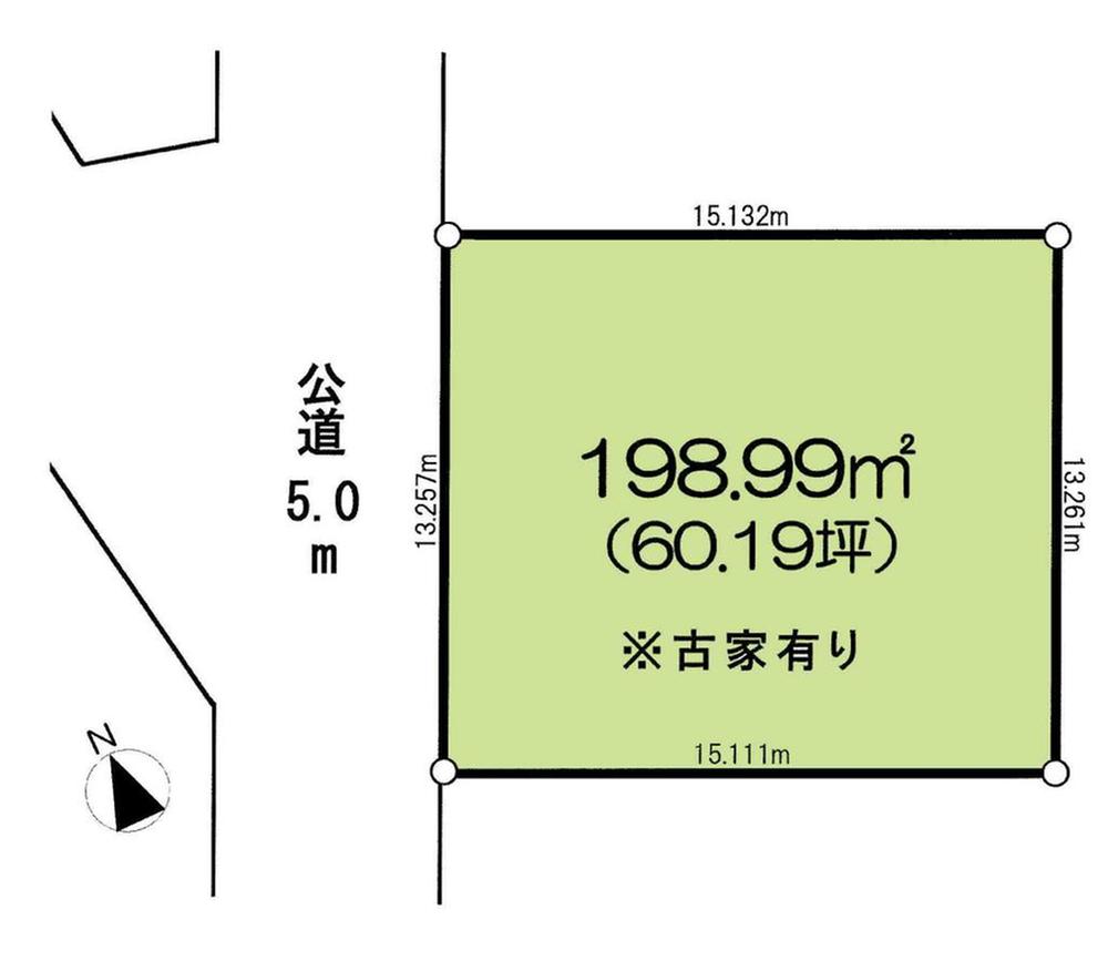 Compartment figure. Land price 15.5 million yen, Land area 198.99 sq m compartment view
