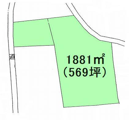 Compartment figure. Land price 18,800,000 yen, Land area 1,881 sq m