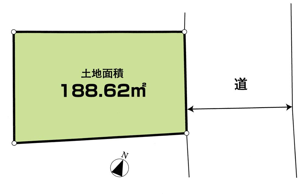 Compartment figure. Land price 8.3 million yen, Land area 188.62 sq m compartment view