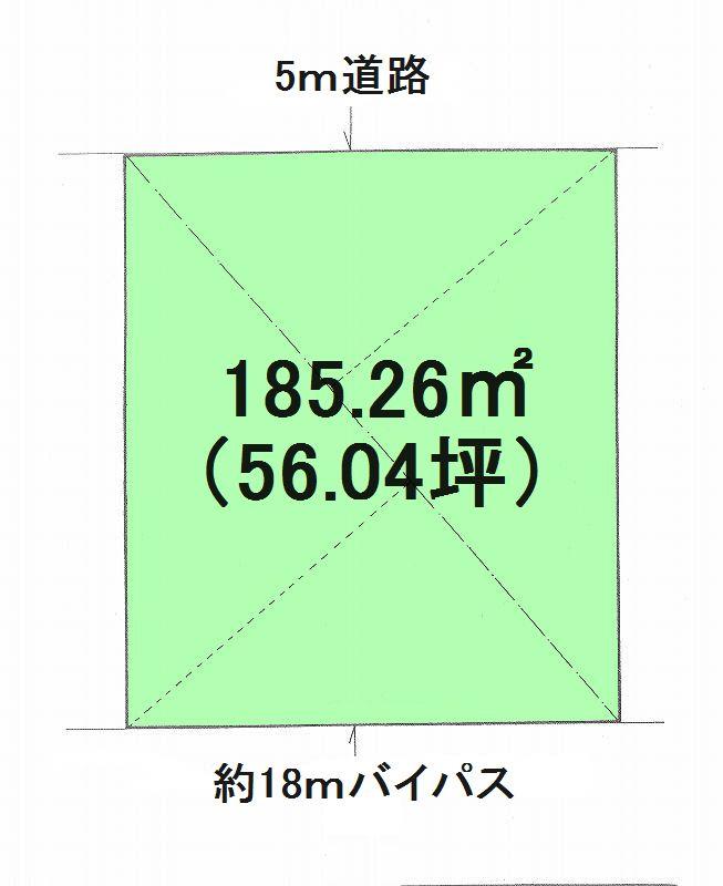 Compartment figure. Land price 27 million yen, Land area 185.26 sq m