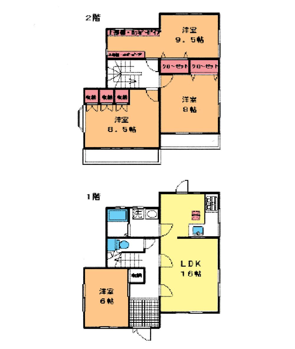 Floor plan. 27,800,000 yen, 4LDK, Land area 161 sq m , Building area 109.3 sq m floor plan