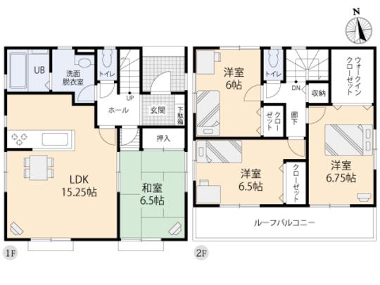Floor plan. 19,800,000 yen, 4LDK, Land area 162.21 sq m , Building area 99.36 sq m floor plan