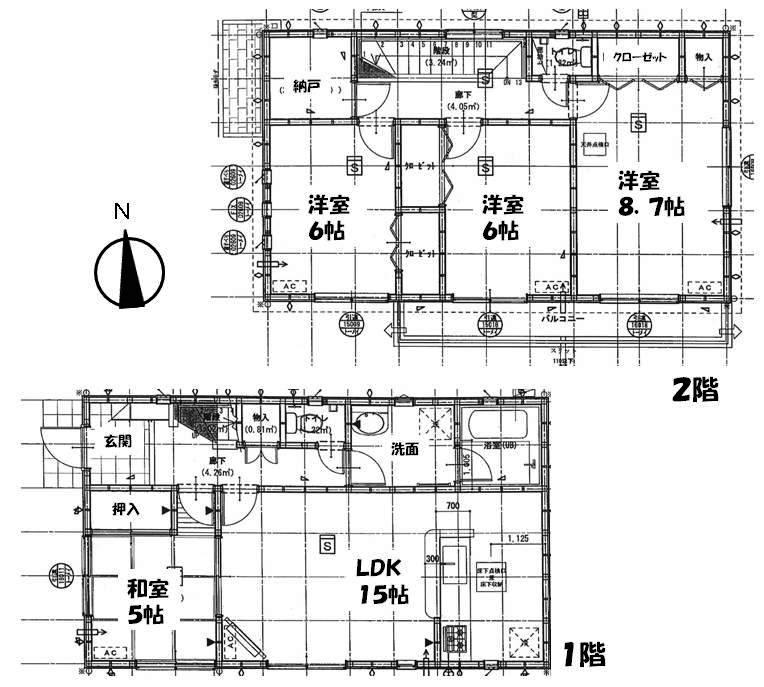 Floor plan. (1 Building), Price 22,800,000 yen, 4LDK+S, Land area 313.54 sq m , Building area 101.24 sq m