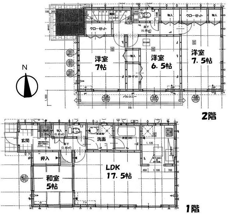 Floor plan. (Building 2), Price 20.8 million yen, 4LDK, Land area 313.51 sq m , Building area 102.06 sq m
