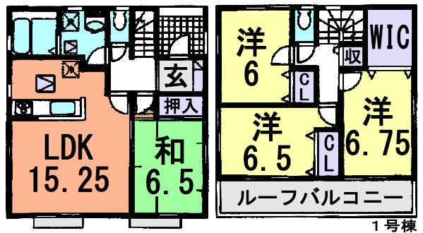Floor plan. 16.8 million yen, 4LDK, Land area 162.21 sq m , Building area 99.36 sq m