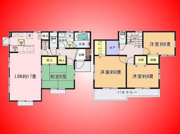 Floor plan. 24,800,000 yen, 4LDK, Land area 372.84 sq m , Building area 105.98 sq m