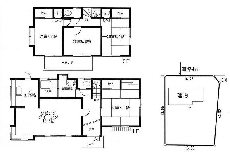 Floor plan. 15 million yen, 4LDK, Land area 414.39 sq m , Building area 102.67 sq m