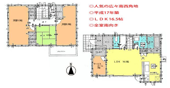 Floor plan. 29,700,000 yen, 3LDK + S (storeroom), Land area 140.07 sq m , It is a building area of ​​101.02 sq m Chikuasa used equipment. Questions, Please feel free to contact us, such as preview.