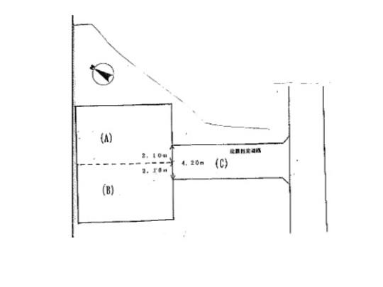 Compartment figure. Land price 20 million yen, Land area 165.31 sq m compartment view