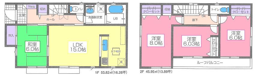 Floor plan. 32,800,000 yen, 4LDK, Land area 217.23 sq m , Building area 99.77 sq m floor plan