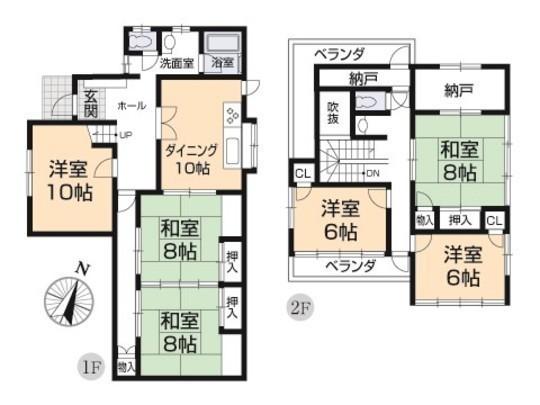 Floor plan. 24,800,000 yen, 6DK, Land area 170 sq m , Building area 149.85 sq m floor plan