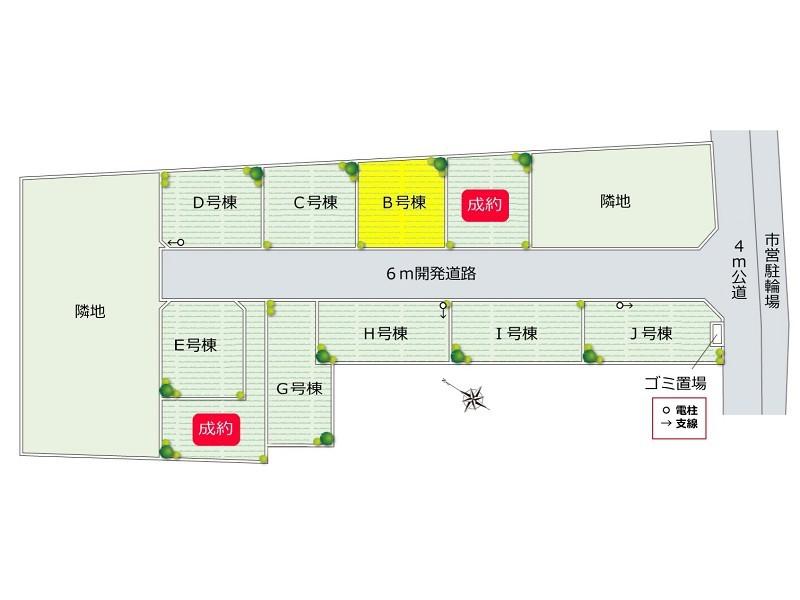 Compartment figure. 29,800,000 yen, 4LDK, Land area 110.1 sq m , Building area 97.71 sq m B section view