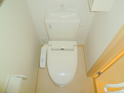 Toilet. Washlet comes! 