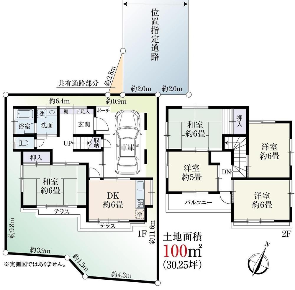 Floor plan. 13.5 million yen, 5DK, Land area 100 sq m , Building area 86.94 sq m