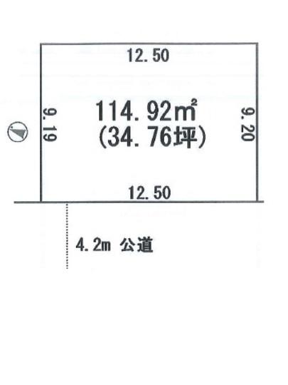 Compartment figure. Land price 13,900,000 yen, Land area 114.92 sq m compartment view