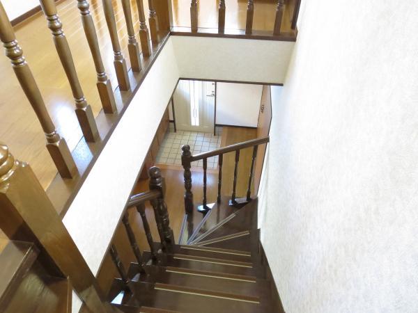 Other introspection. Staircase photograph looking down from the second floor