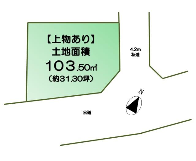 Compartment figure. Land price 12.3 million yen, Land area 103.5 sq m