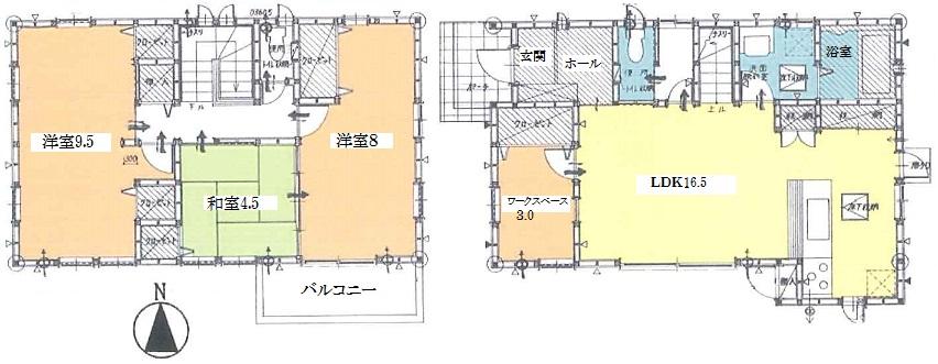 Floor plan. 26,800,000 yen, 3LDK + S (storeroom), Land area 140.07 sq m , Building area 101.02 sq m floor plan