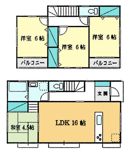 Floor plan. (C section), Price 29,800,000 yen, 4LDK, Land area 156.01 sq m , Building area 95.22 sq m