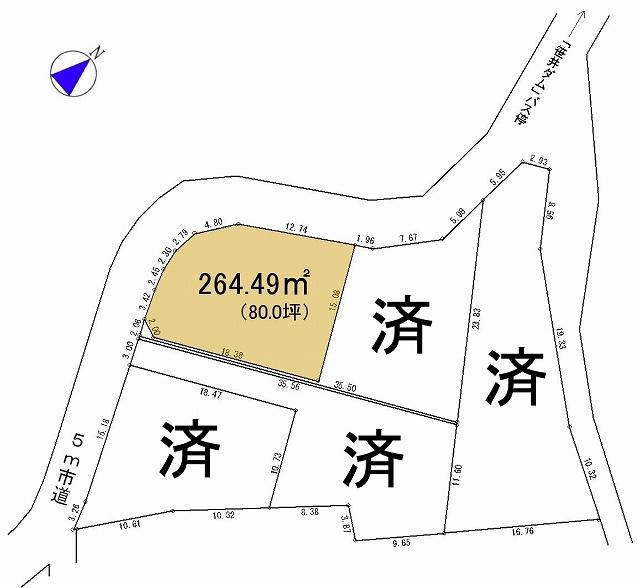 Compartment figure. Land price 14.2 million yen, Land area 396.93 sq m