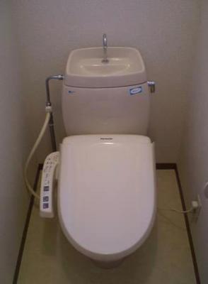 Toilet.  ☆ Warm water washing toilet seat ☆