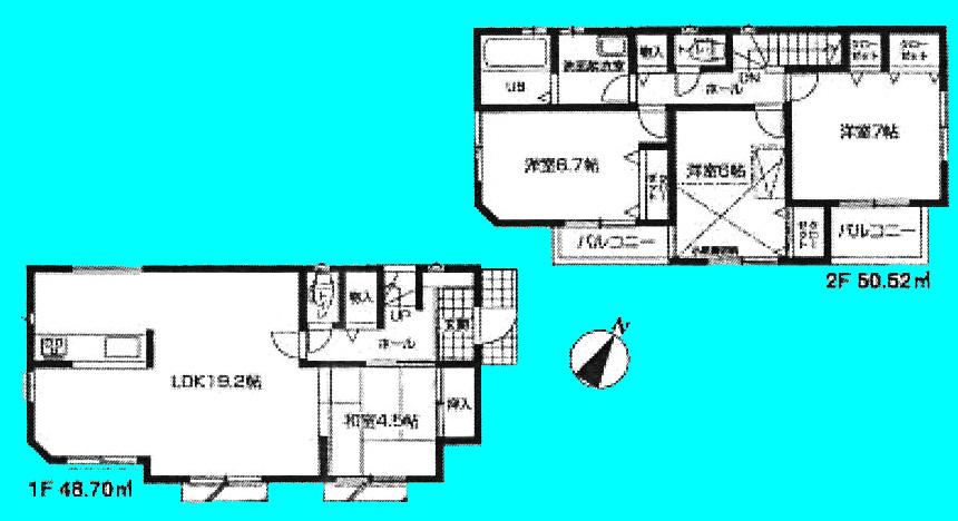 Floor plan. (2), Price 24,800,000 yen, 4LDK, Land area 111.61 sq m , Building area 99.62 sq m