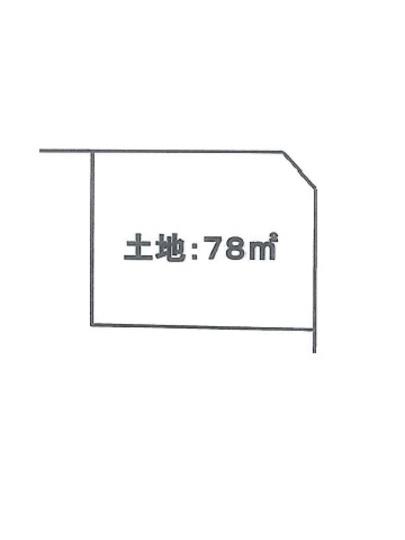 Compartment figure. Land price 4.98 million yen, Land area 78 sq m compartment view