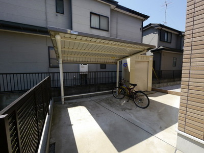 Other common areas. There bicycle parking lot