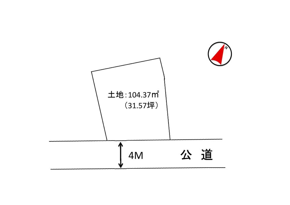 Compartment figure. 25,800,000 yen, 3LDK + S (storeroom), Land area 104.37 sq m , Building area 104.61 sq m local compartment view