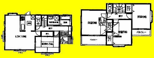 Floor plan. 35,800,000 yen, 4LDK, Land area 301.42 sq m , Building area 101.43 sq m