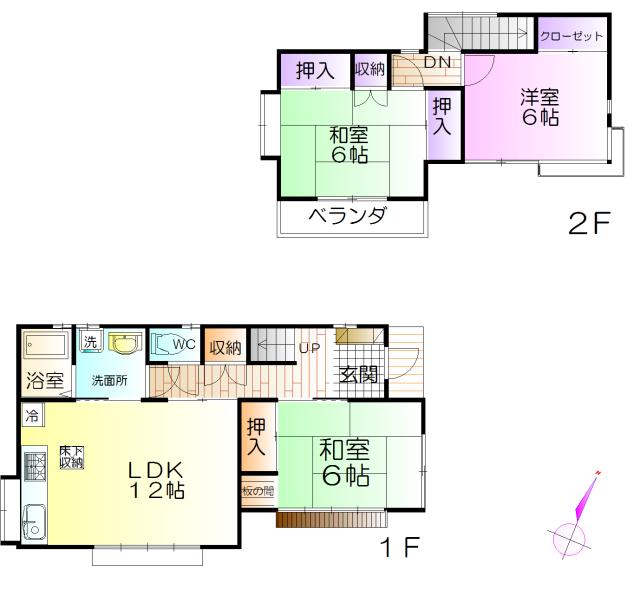 Floor plan. 12.3 million yen, 3LDK, Land area 103.5 sq m , Building area 78.49 sq m