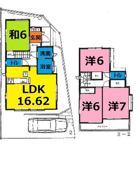 Floor plan. 43,800,000 yen, 4LDK, Land area 100.06 sq m , Building area 96.05 sq m