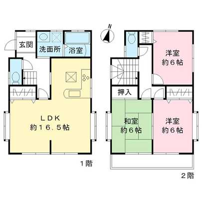 Floor plan. Saitama Prefecture Shiki Nakamuneoka 4-chome