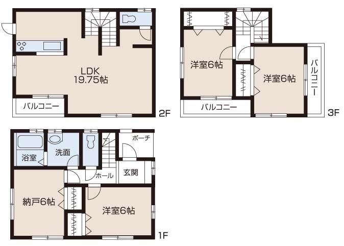 Floor plan. (17-2), Price 23.8 million yen, 3LDK+S, Land area 99.46 sq m , Building area 102.67 sq m