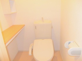 Toilet. Toilet is with warm water washing toilet seat