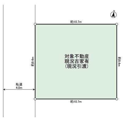Compartment figure. Land area 100.58 sq shaping areas of m (32.42 square meters)
