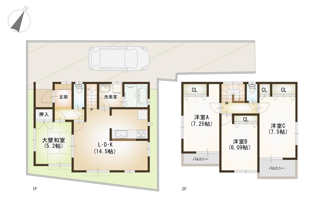 Floor plan. The Shiki Station there is Marui family and ion, It is very convenient to shopping
