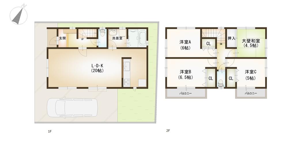 Floor plan. The Shiki Station there is Marui family and ion, It is very convenient to shopping
