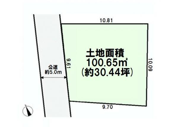 Compartment figure. Land price 36 million yen, You can architecture at the land area 100.65 sq m Free Plan