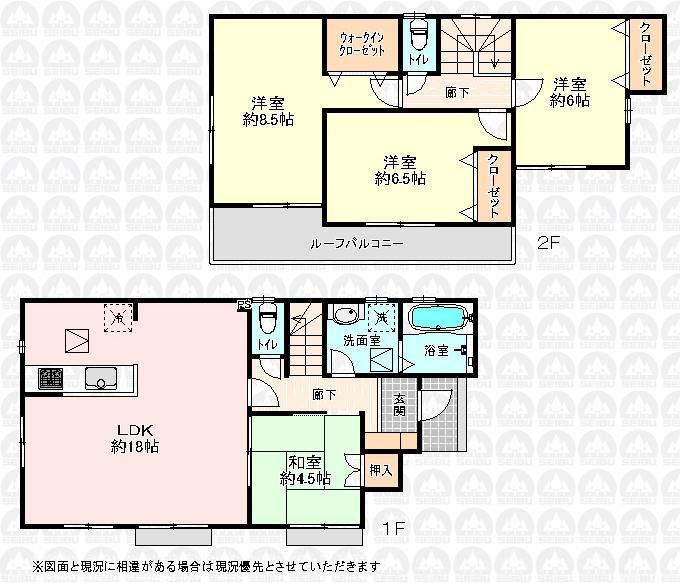 Floor plan. (4 Building), Price 29,800,000 yen, 4LDK, Land area 104 sq m , Building area 99.77 sq m
