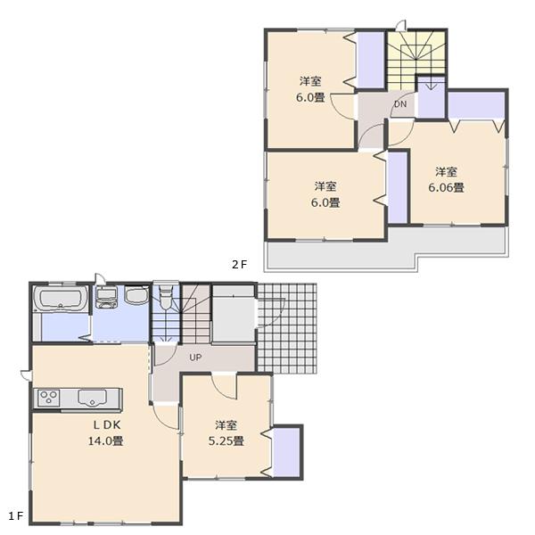 Floor plan. 27,800,000 yen, 4LDK, Land area 94.77 sq m , Building area 91.08 sq m