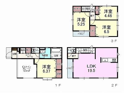 Floor plan. 41,900,000 yen, 4LDK, Land area 68.68 sq m , Building area 113.31 sq m