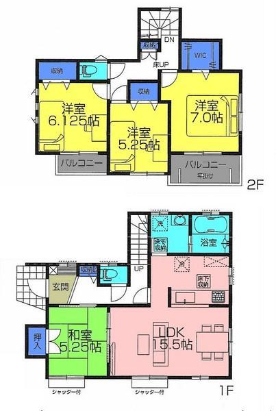 Floor plan. 40,800,000 yen, 3LDK, Land area 75.01 sq m , Building area 99.77 sq m