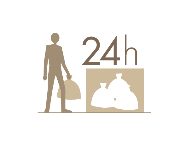 Common utility.  [24 hours at any time garbage can out] Since there is provided a garbage yard put out garbage at any time for 24 hours on the first floor common area, Clean keep the inside of the dwelling unit.