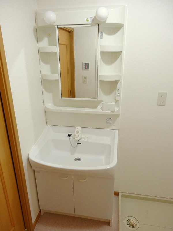 Washroom. Washbasin with handheld shower ☆ 