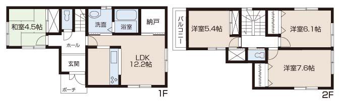 Floor plan. 21,800,000 yen, 4LDK, Land area 92.38 sq m , Building area 91.9 sq m floor plan